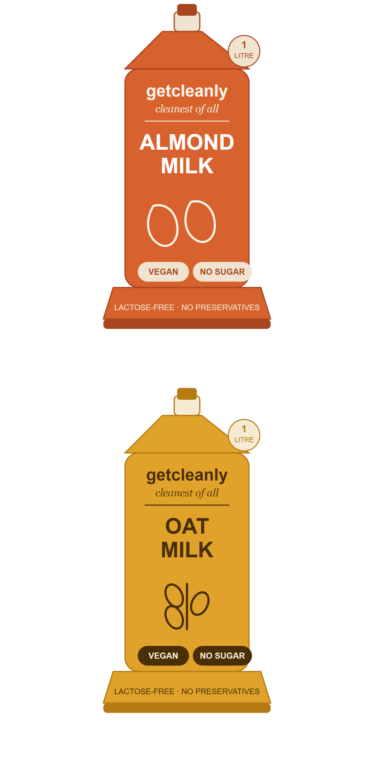 GetCleanly Almond Milk 1 Litre